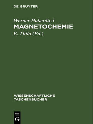 cover image of Magnetochemie